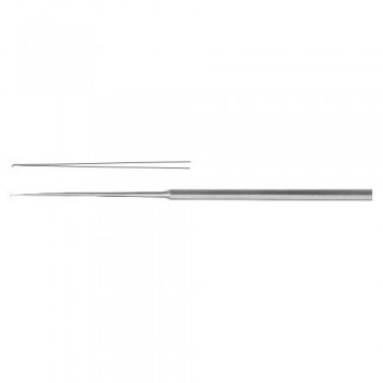 Micro Ear Hook Angled 25° Stainless Steel, 15.5 cm - 6" Tip Size 0.6 mm 